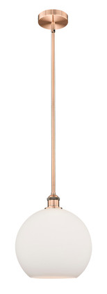 manufacturer_finish:Antique Copper|manufacturer_glass:Cased Matte White Athens|light_output:220.00lm|color_temperature:2200K|cri:99