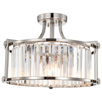 Krys Three Light Semi Flush Mount