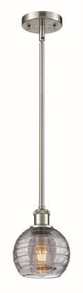 manufacturer_finish:Brushed Satin Nickel|manufacturer_glass:Light Smoke Athens Deco Swirl|light_output:220.00lm|color_temperature:2200K|cri:99