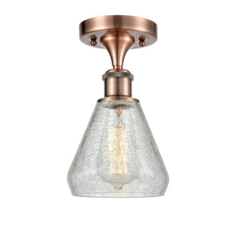 Innovations - 516-1C-AC-G275 - One Light Semi-Flush Mount - Ballston - Antique Copper