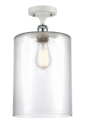 Innovations - 516-1C-WPC-G112-L-LED - LED Semi-Flush Mount - Ballston - White Polished Chrome