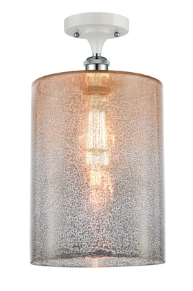 Innovations - 516-1C-WPC-G116-L - One Light Semi-Flush Mount - Ballston - White Polished Chrome