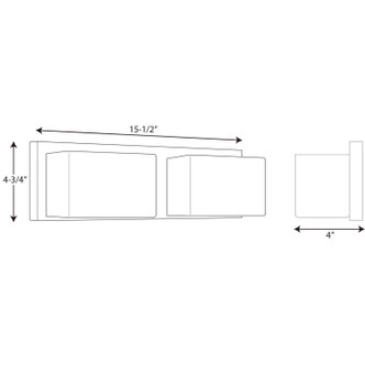 Ace Led Two Light Bath (P2143-2030K9)