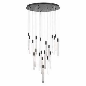 Artcraft - AC12140BK - LED Chandelier - Celine - Brass