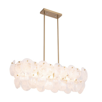 Artcraft - AC12217BR - Seven Light Island Pendant - Lily - Brushed Brass