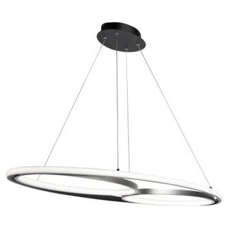 Artcraft - AC6670NB - LED Pendant - Gemini - Black Nickel
