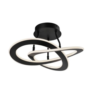 Wave LED Semi-Flush Mount (AC7078BK)