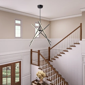 Stix LED Chandelier (AC7709BK)