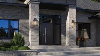 Weybridge One Light Outdoor Wall Mount (AC8272BK)