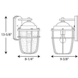 Holcombe One Light Wall Lantern (P560066-031)