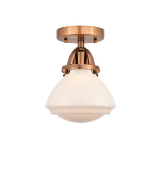 manufacturer_finish:Antique Copper|manufacturer_glass:Matte White Olean|light_output:245.00lm|color_temperature:2100K|cri:98