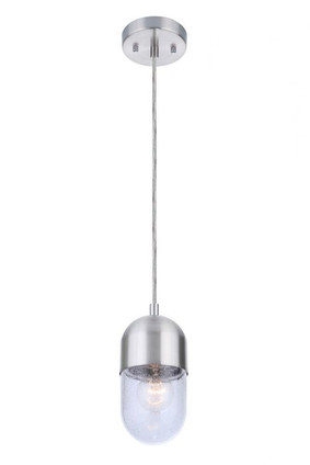 Craftmade - 55091-BNK - One Light Mini Pendant - Pill - Brushed Polished Nickel