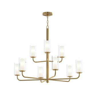 Progress Lighting - P400478-191 - Nine Light Chandelier - Mack - Brushed Gold
