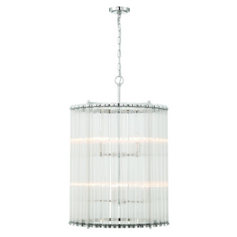 Eurofase - 47238-022 - Eight Light Chandelier - Glasbury - Polished Nickel