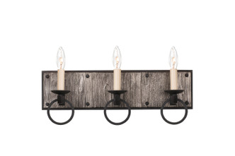 Kalco - 509233BI - Three Light Bath - Laramie - Black Iron