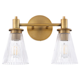 Quorum - 5803-2-47 - Two Light Vanity - Lawton - Brushed Brass