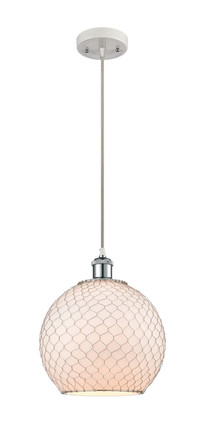 Innovations - 516-1P-WPC-G121-10CSN-LED - One Light Mini Pendant - Ballston - White and Polished Chrome