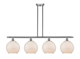 Innovations - 516-4I-SN-G121-10CSN - Four Light Island Pendant - Ballston - Brushed Satin Nickel