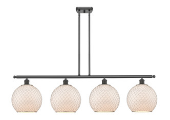 Innovations - 516-4I-OB-G121-10CSN - Four Light Island Pendant - Ballston - Oil Rubbed Bronze