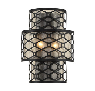 Savoy House - L9-6102-2-89 - Two Light Wall Sconce - Mannheim - Matte Black