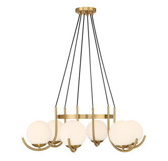 Savoy House - L1-1345-6-322 - Six Light Chandelier - Abella - Warm Brass