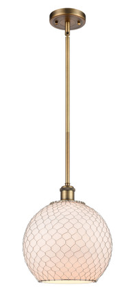 Innovations - 516-1S-BB-G121-10CSN - One Light Pendant - Ballston - Brushed Brass