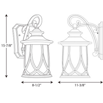Resort One Light Wall Lantern (P5988-122)