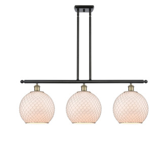 Innovations - 516-3I-BAB-G121-10CSN-LED - Three Light Island Pendant - Ballston - Black Antique Brass