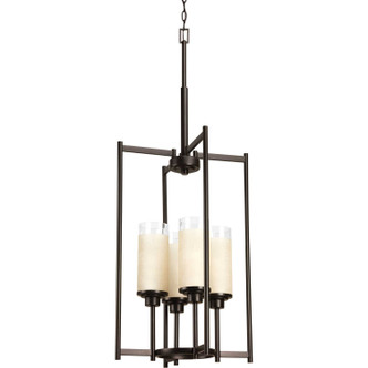 Progress Lighting - P3977-20 - Four Light Foyer Chandelier - Alexa - Antique Bronze