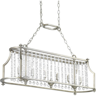 Progress Lighting - P400079-134 - Six Light Island Pendant - Desiree - Silver Ridge