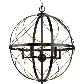 Progress Lighting - P500287-020 - Five Light Pendant - Brandywine - Antique Bronze