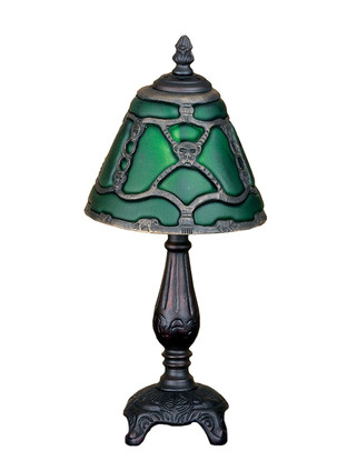 Meyda Tiffany - 22147 - 15.5 Mini Lamp - Castle - Green