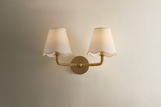 Olia Two Light Wall Sconce (H1171102-PBR)