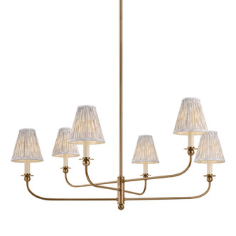 Mitzi - H1175806B-PBR - Six Light Chandelier - Ryle - Patina Brass