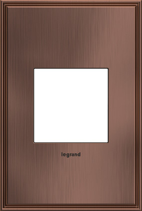 Legrand - AWC1G2MAC4 - One-Gang Screwless Wall Plate - adorne - Matte Antique Copper
