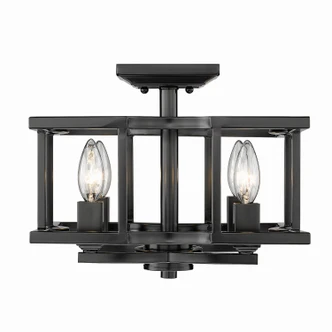 Bellare Four Light Semi-Flush Mount (7151-SF BLK)