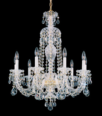 Schonbek - 2996-40R - Nine Light Chandelier - Sterling - Polished Silver