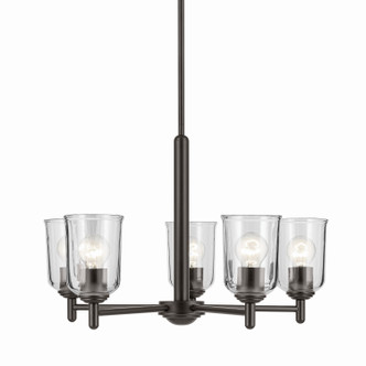 Shailene Five Light Chandelier in Olde Bronze (12-43671OZCLR)