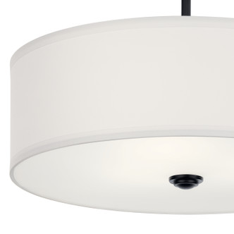 Shailene Three Light Semi Flush Mount in Black (12-43692BK)