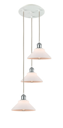 Innovations - 113B-3P-WPC-G131 - LED Pendant - Ballston - White Polished Chrome
