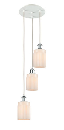 Innovations - 113B-3P-WPC-G341 - LED Pendant - Ballston - White Polished Chrome