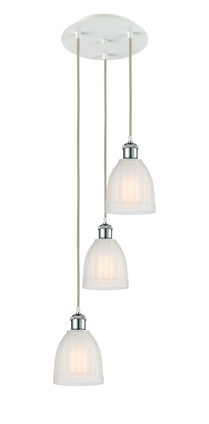 Innovations - 113B-3P-WPC-G441 - LED Pendant - Ballston - White Polished Chrome