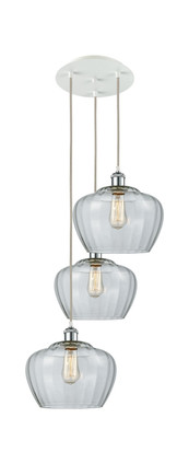 Innovations - 113B-3P-WPC-G92-L - LED Pendant - Ballston - White Polished Chrome