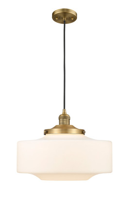 Innovations - 201C-BB-G691-16 - One Light Mini Pendant - Franklin Restoration - Brushed Brass