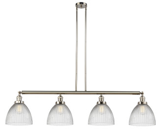 Innovations - 214-PN-G222 - Four Light Island Pendant - Franklin Restoration - Polished Nickel