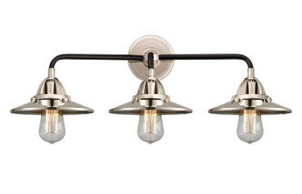 Innovations - 288-3W-BPN-M1-PN - Three Light Bath Vanity - Nouveau 2 - Black Polished Nickel