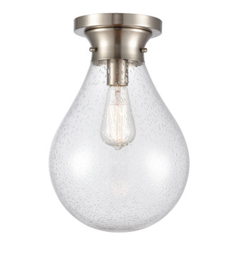 Innovations - 414-1F-SN-10SDY - One Light Flush Mount - Satin Nickel
