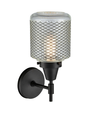 Caden One Light Wall Sconce (447-1W-BK-G262)