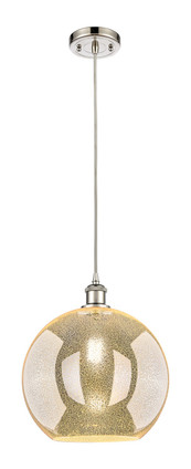 Innovations - 516-1P-PN-G128-12 - One Light Mini Pendant - Ballston - Polished Nickel