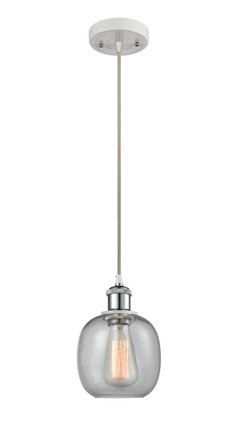 Innovations - 516-1P-WPC-G104 - One Light Mini Pendant - Ballston - White Polished Chrome